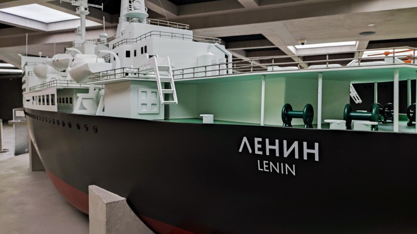 Детали палубы макета атомного ледокола «Ленин»