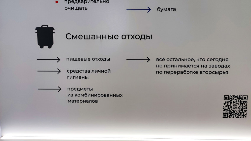 Информационный блок о смешанных отходах